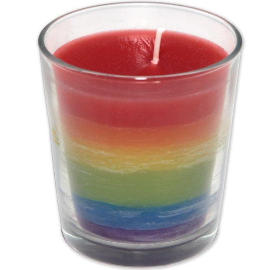 Vaso Vela con la Bandera LGBT