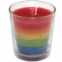 Vaso Vela con la Bandera LGBT