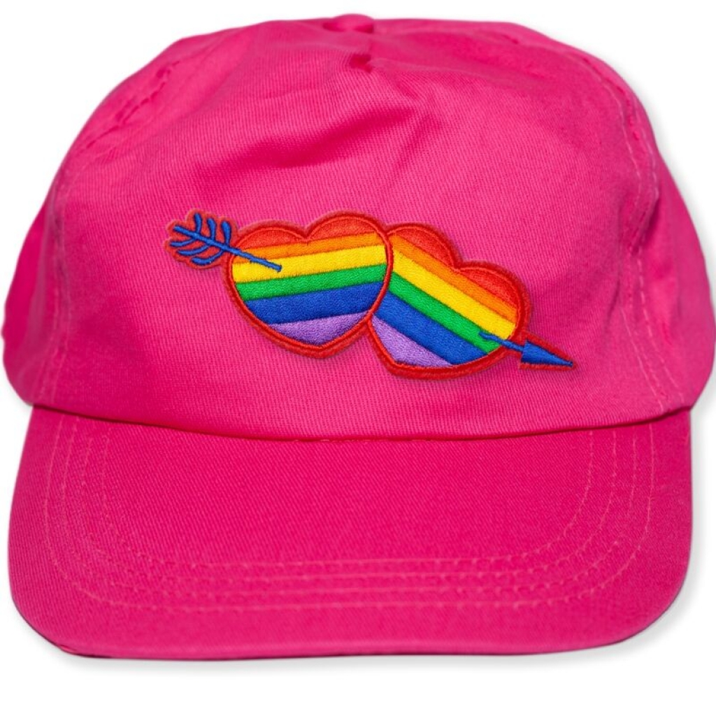 Gorra Fucsia con Corazón LGBT