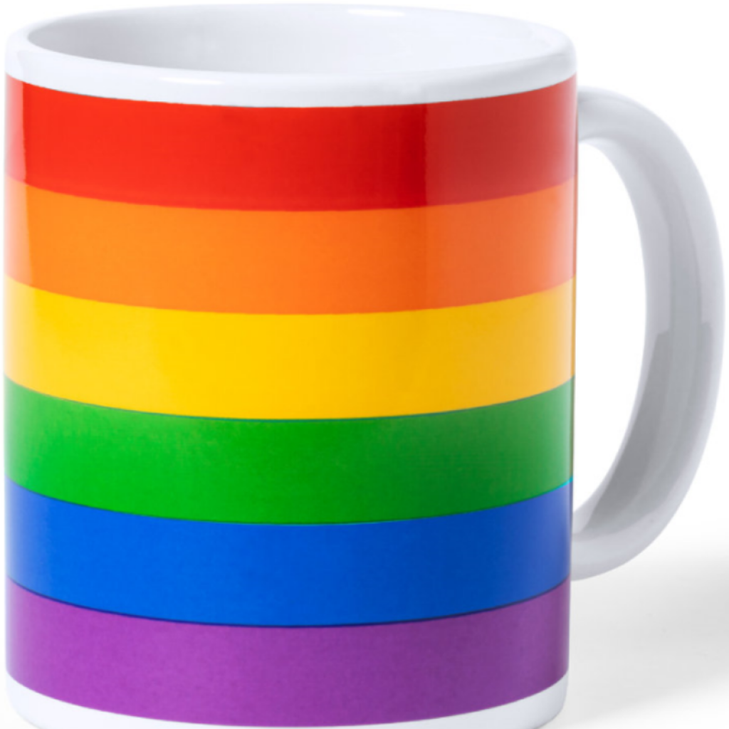 Taza con la Bandera LGBT - Caja Individual Kraft