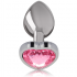 Plug Anal Metal Intense Corazón Rosa Talla M