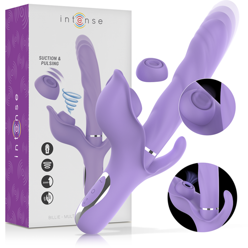 Intense Billie Vibrador Multifunción Recargable Succiónador Con Pulsador Mo