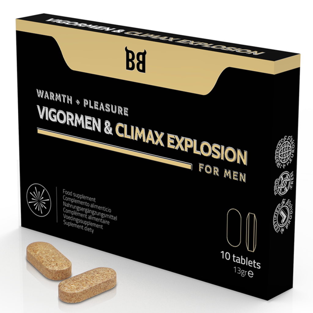 Vigormen & Climax Explosion Mayor Placer Para Hombre 10 Cápsulas