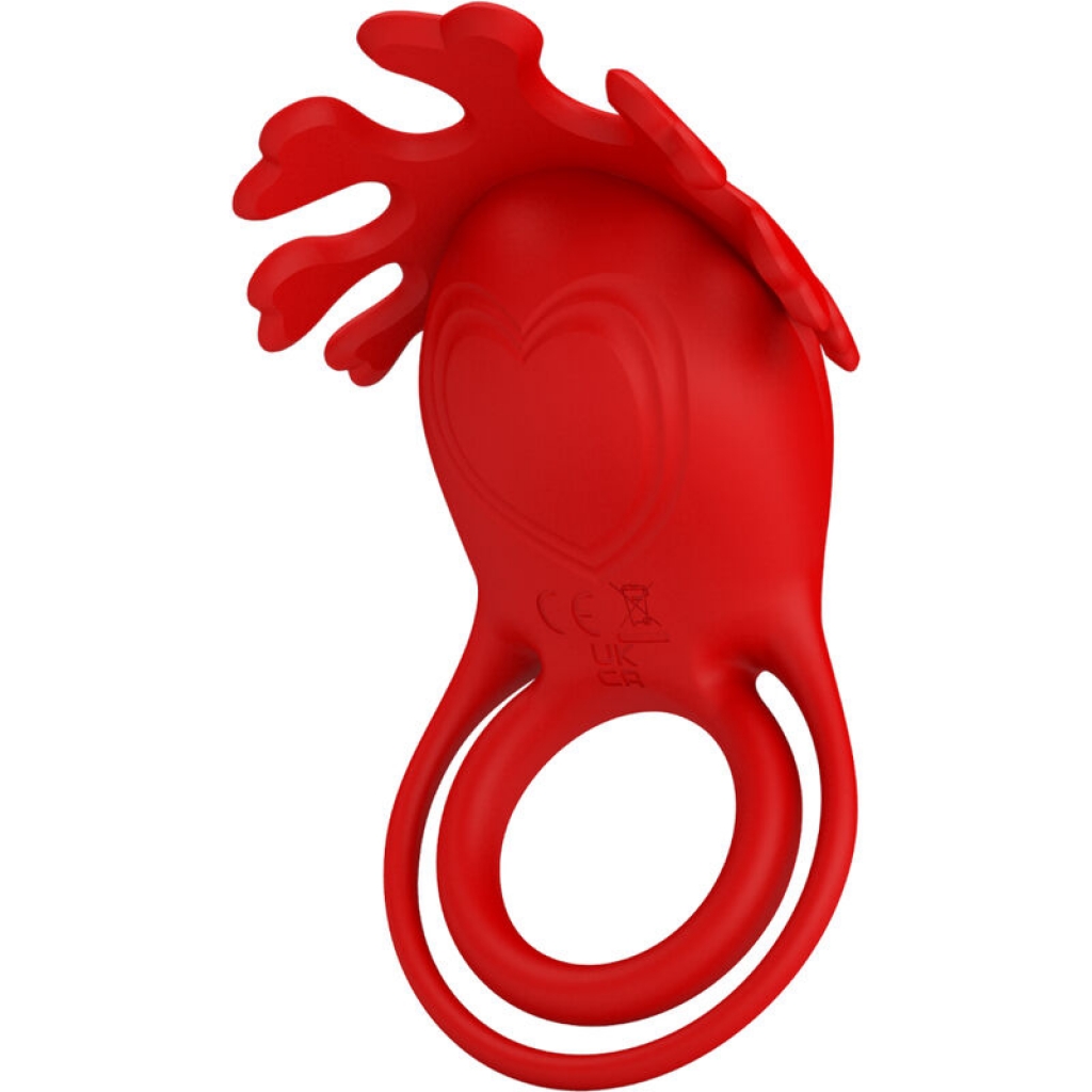 Pretty Love Ruben Anillo Vibrador 7 Vibraciónes Silicona Rojo