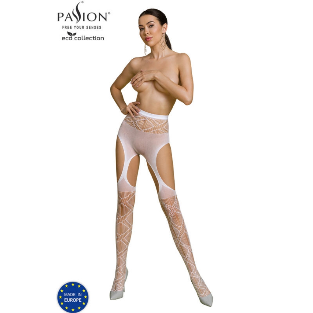 Bodystocking Eco S005 Blanco de Passion