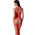 Bodystocking Passion BS095 Rojo Talla Única