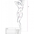 Bodystocking Passion BS095 Blanco Talla Única