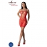 Passion BS096 Bodystocking Rojo Talla Única