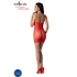 Passion BS096 Bodystocking Rojo Talla Única