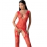 Bodystocking Passion BS099 Rojo Talla Única