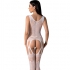 Passion Bs099 Bodystocking Blanco Talla Única