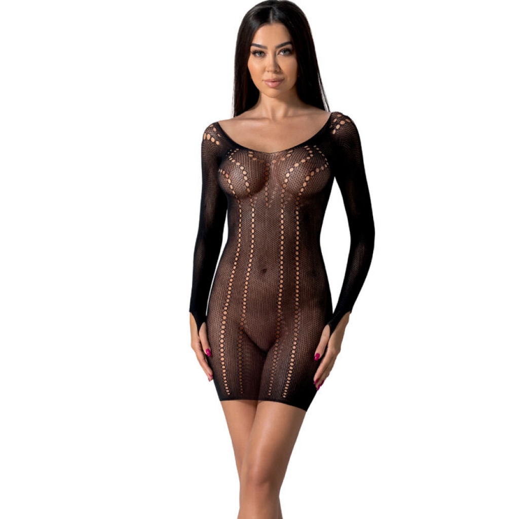 Bodystocking Negro Talla Única Passion BS046