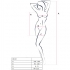 Bodystocking Passion BS101 en Blanco Talla Única