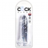 Pene Realista Clear 15.5 Cm - Placer Transparente