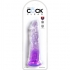 Clear Pene Realista 19.7 cm Morado