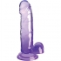 Pene Realista Claro con Testículos 15.2 cm Morado