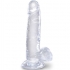 Pene Realístico Clear con Testículos 15.2 cm