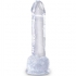 Pene Realístico Clear con Testículos 15.2 cm