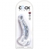 Pene Realista Curvado Clear 16.5 cm