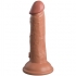 Dildo Realista Elite de Silicona 15.2 cm Caramelo