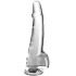 Clear Dildo Con Testiculos 19 Cm Transparente