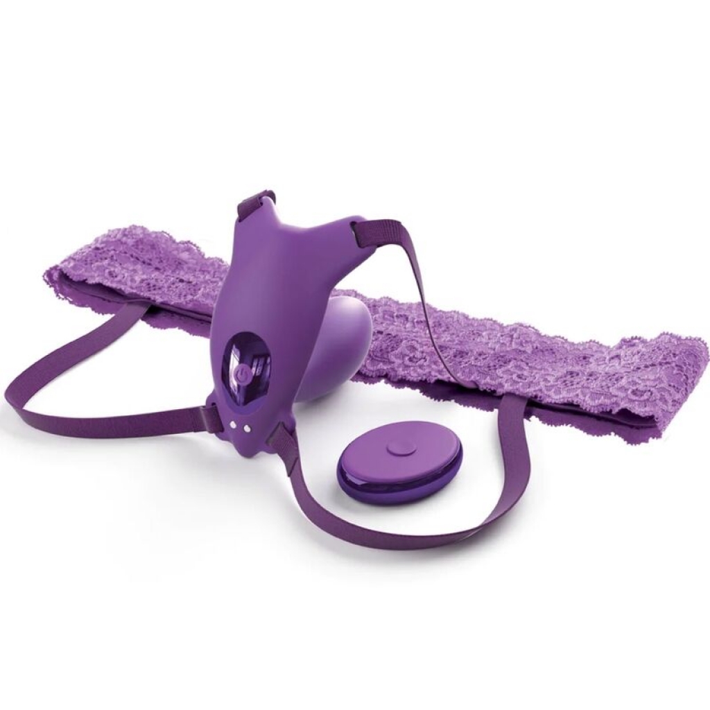 Arnés Mariposa G-spot Con Vibrador Control Remoto Violeta