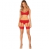 Obsessive Ingridia Set Tres Piezas Rojo M/L