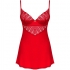 Obsessive Ingridia Chemise & Tanga - Elegancia en Rojo