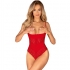 Obsessive Ingridia Crotchless Teddy Rojo Xs/s