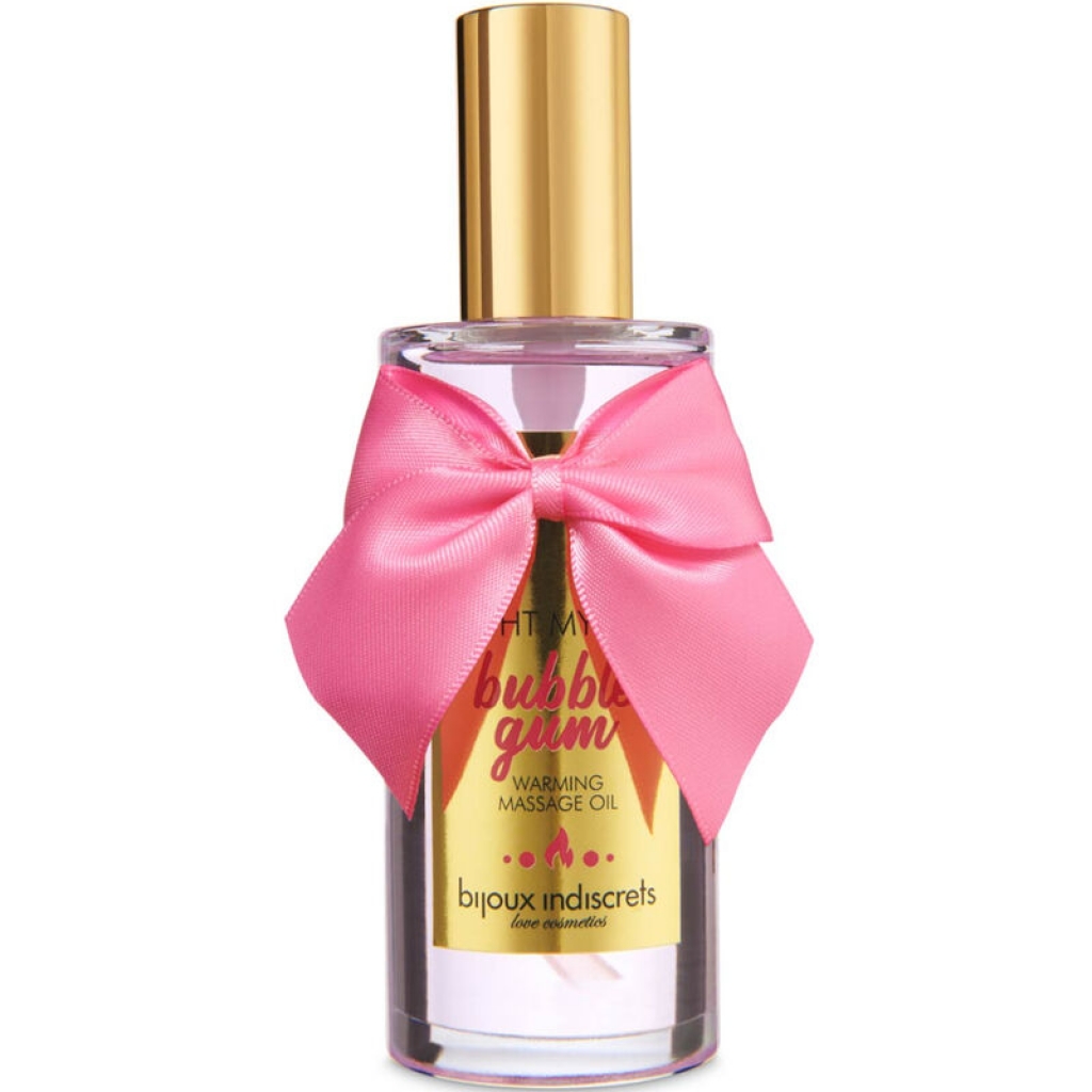 Aceite de Masaje de Calor Sabor Chicle Bijoux Indiscrets Light My Fire