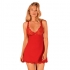 Babydoll y Tanga Luvae Rojo S/M - Obsessive