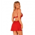 Babydoll y Tanga Luvae Rojo S/M - Obsessive