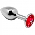 Mini Plug Anal Metal Rojo Talla S - Placer y Estilo