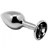 Anal Placer Mini Plug Metal Negro Talla S