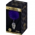 Plug Anal Espiral Metal Pompon Violeta Oscuro Talla M