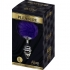 Anal Placer Plug Espiral Metal Pompon Violeta Oscuro Talla L