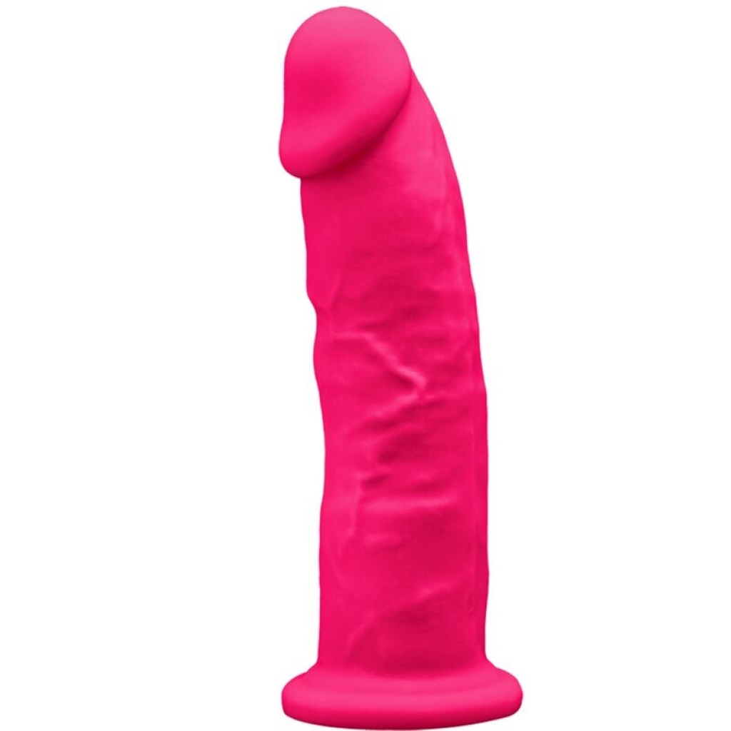 Pene Realístico Silicona Premium - Modelo 2 Fucsia 19 Cm