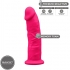 Pene Realístico Silicona Premium - Modelo 2 Fucsia 19 Cm