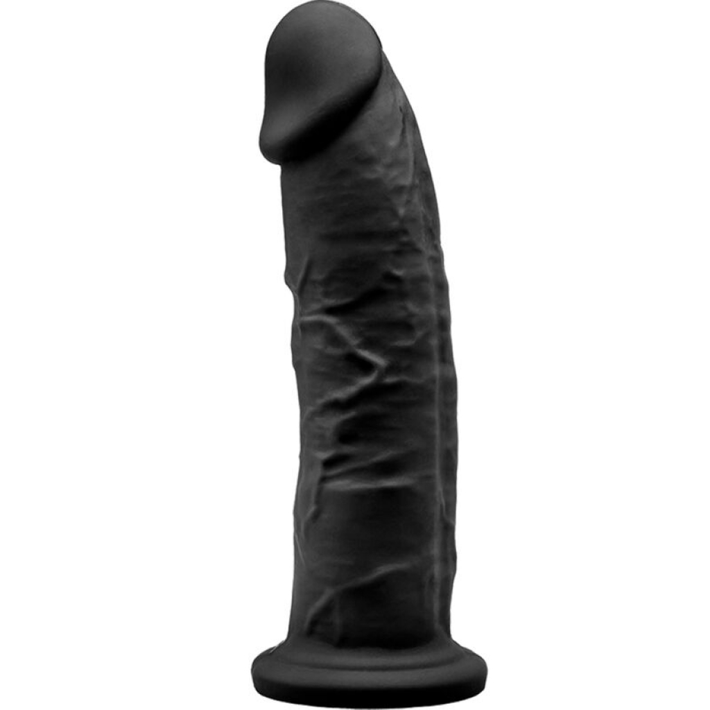 Pene Realista Silicona Premium Silexpan Negro 19 Cm