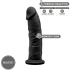 Pene Realista Silicona Premium Silexpan Negro 19 Cm