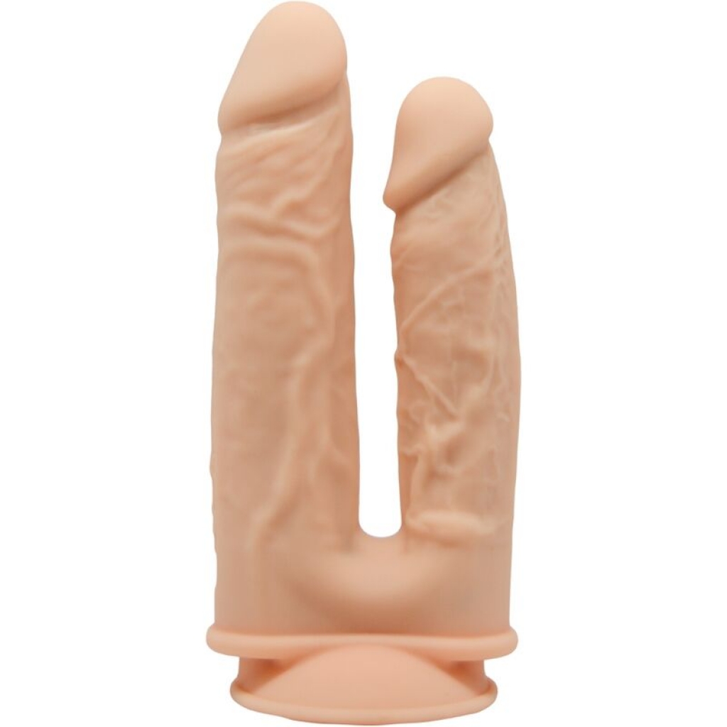 Modelo 1 - Dildo Realístico Doble Penetración Vibrador Silicona Premium Sil