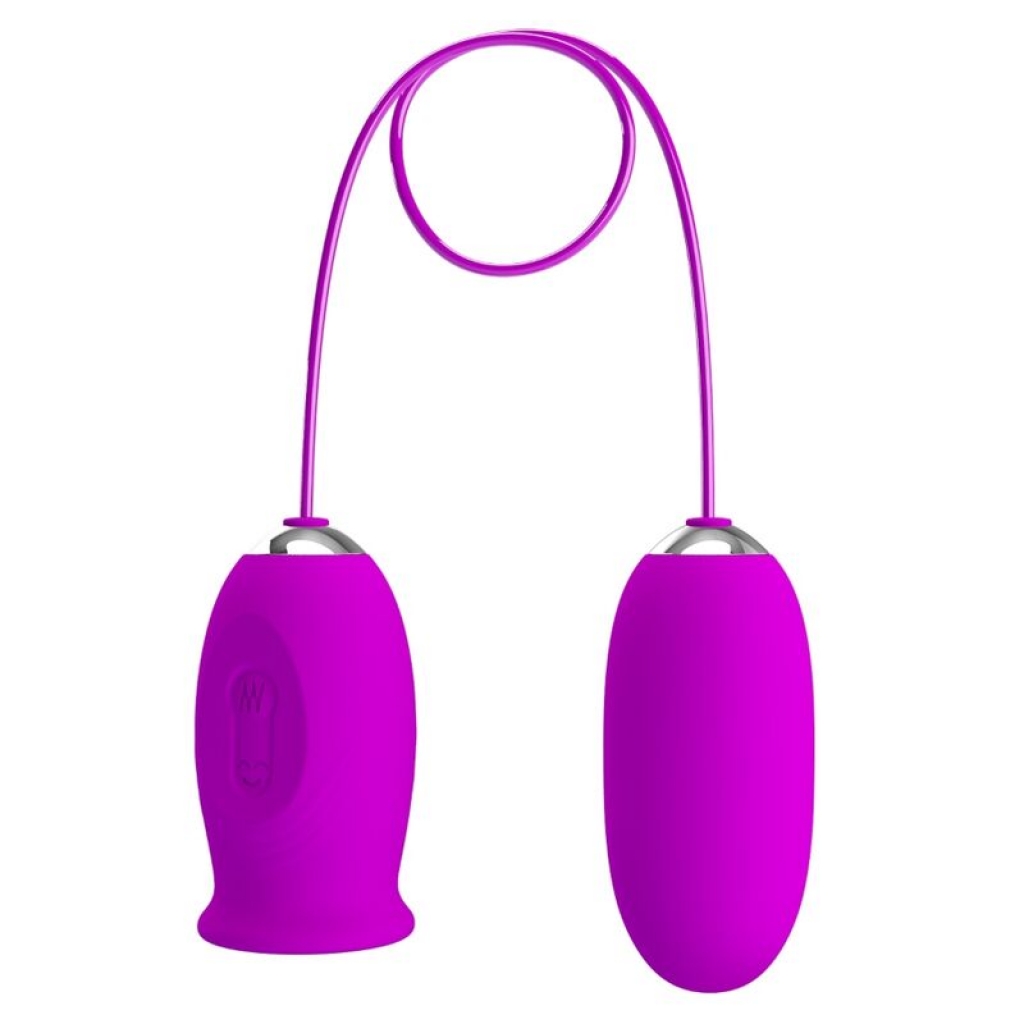 Pretty Love Daisy - Huevo Dual Vibrador Recargable Morado