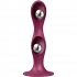 Satisfyer Doble Ball-R Dildo Silicona - Granate