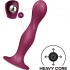 Satisfyer Doble Ball-R Dildo Silicona - Granate