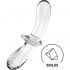 Satisfyer Doble Crystal Dildo Transparente