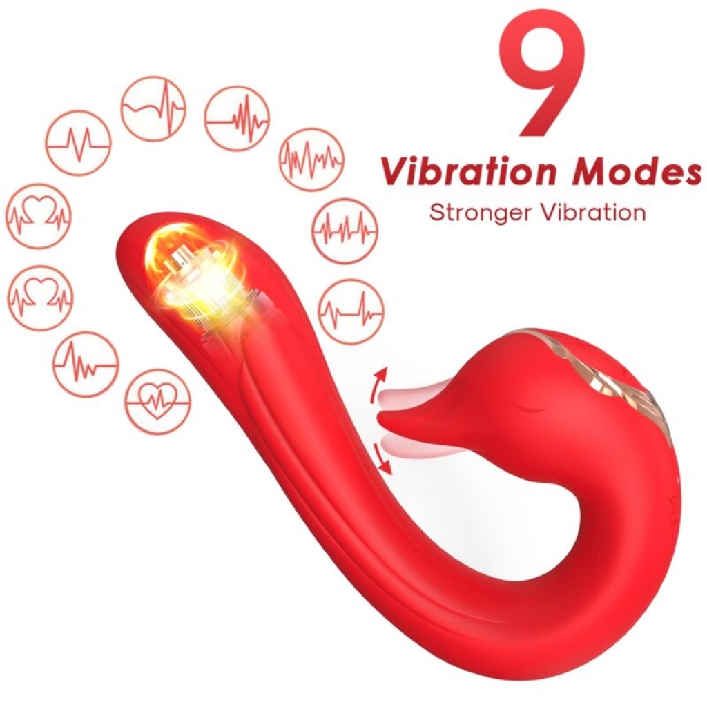 Vibrador Multiposición Efecto Calor Armony Delfín