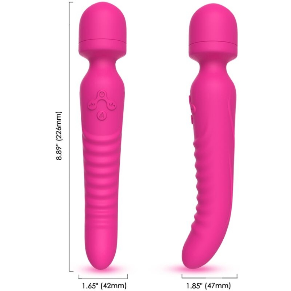 Masajeador y Vibrador Efecto Calor Armony Fucsia