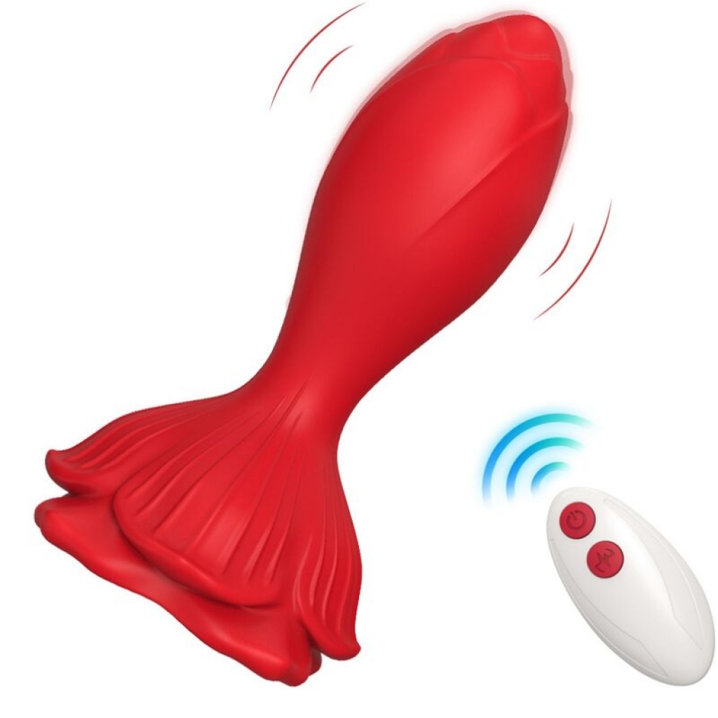 Armony - Rosa Vibrador & Plug Anal Control Remoto Rojo