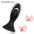 Vibrador & Plug Anal Silicona Negro - Armony