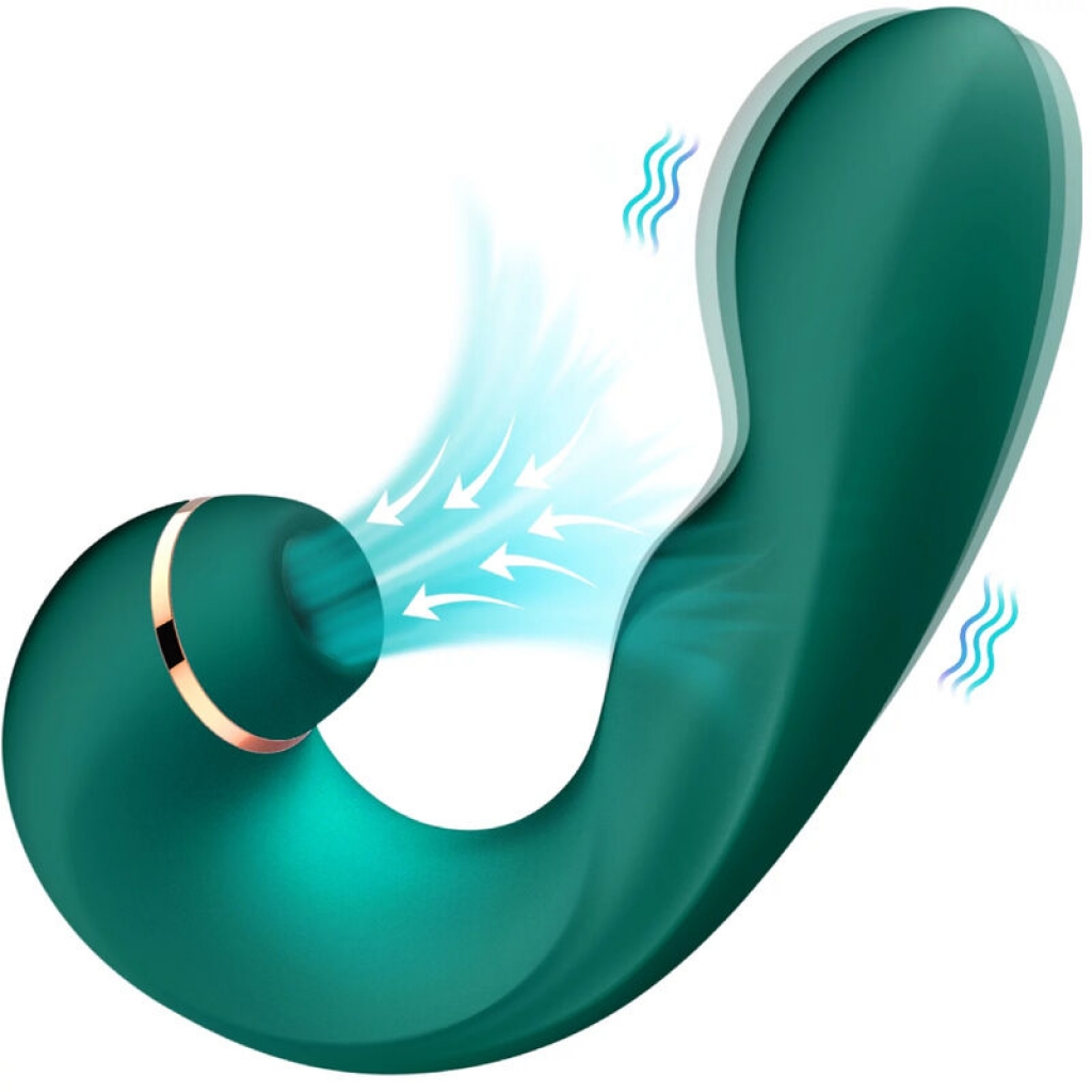 Vibrador & Succionador Flexible Verde de Armony